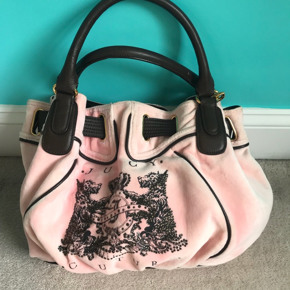 Pink Velvet Juicy Couture Handbag